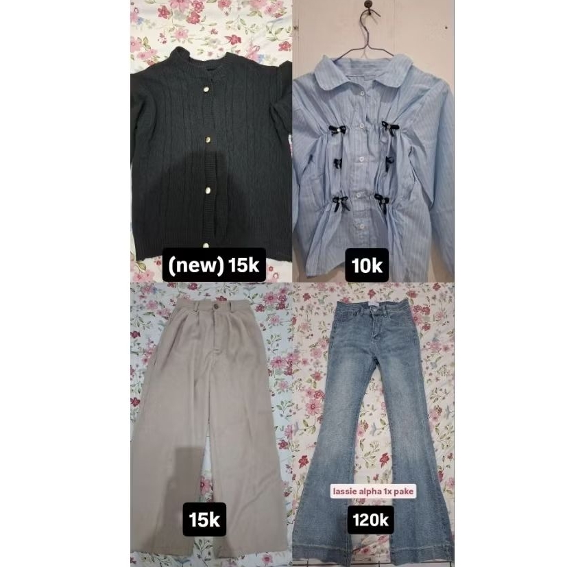 atasan dress celana jeans cutbray