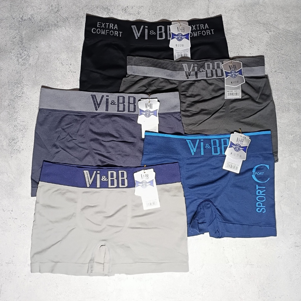 Celana Dalam Pria VI&BB BOXER Segi Empat | Celana Dalam VI&BB 3pcs | Celana Dalam Pria Dewasa VI&BB 