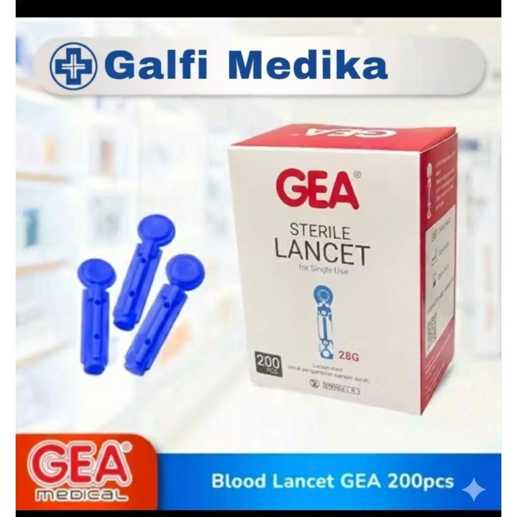 Blood Lancet SACHET Autocheck Isi 25Pcs /Jarum Pengambilan Sampel Darah
