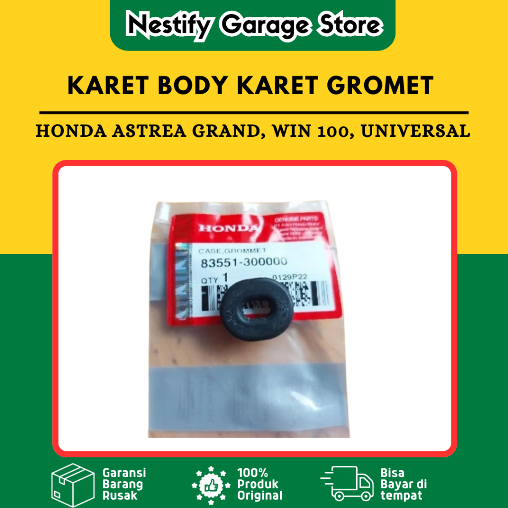 KARET BODY GROMET HONDA ASTREA GRAND SABIT BULUS LEGENDA IMPRESSA STAR PRIMA SUPRA MEGAPRO TIGER WIN
