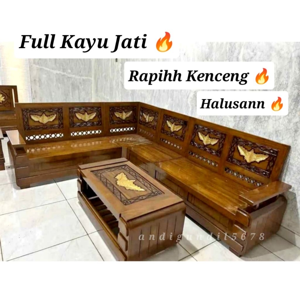 Kursi Tamu Minimalis Full Kayu Jati Kursi Meja Tamu Minimalis Jati Kursi Sudut Minimalis Full Kayu J
