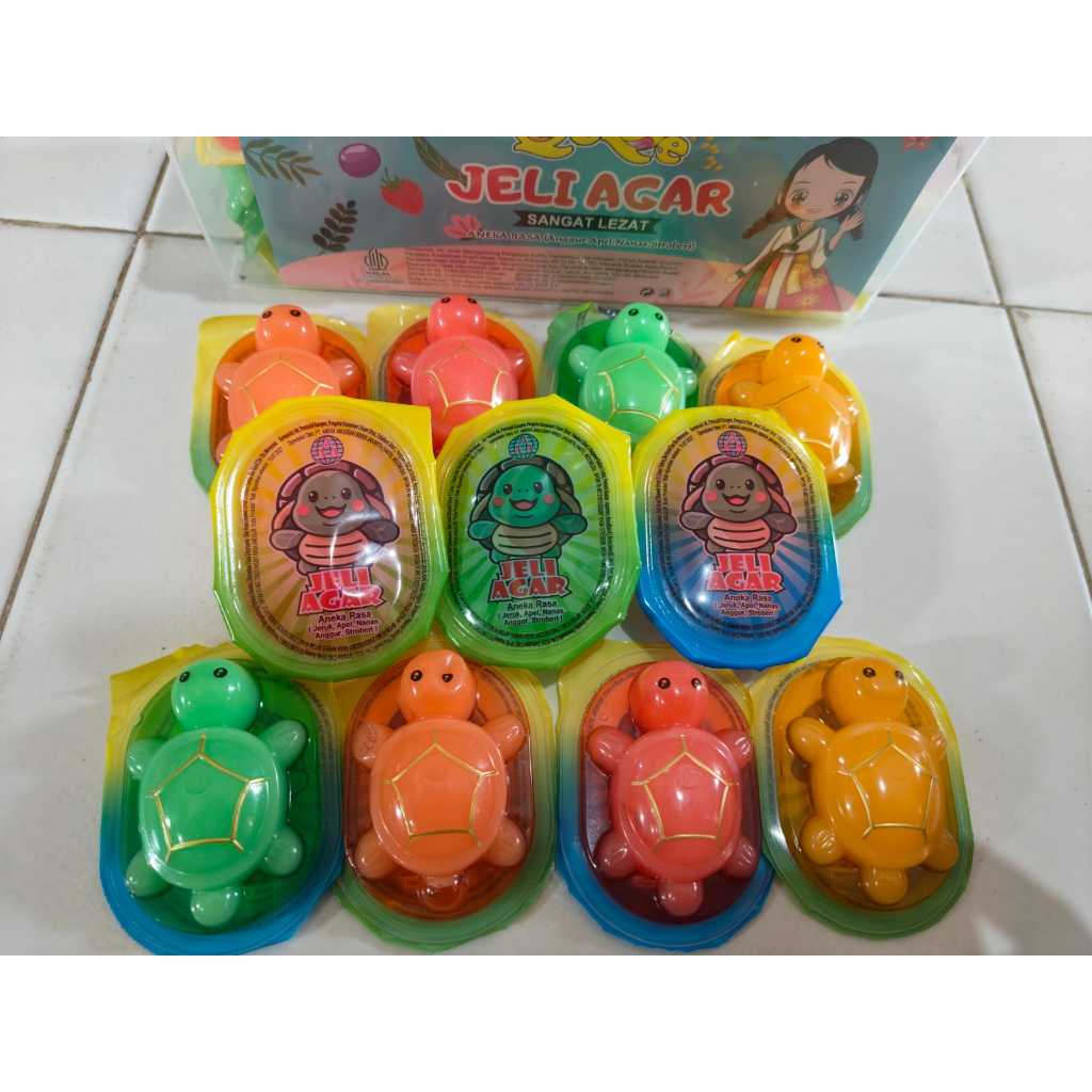 (10 PCS) QEQE JELLY JELI AGAR TURTLE KURA-KURA