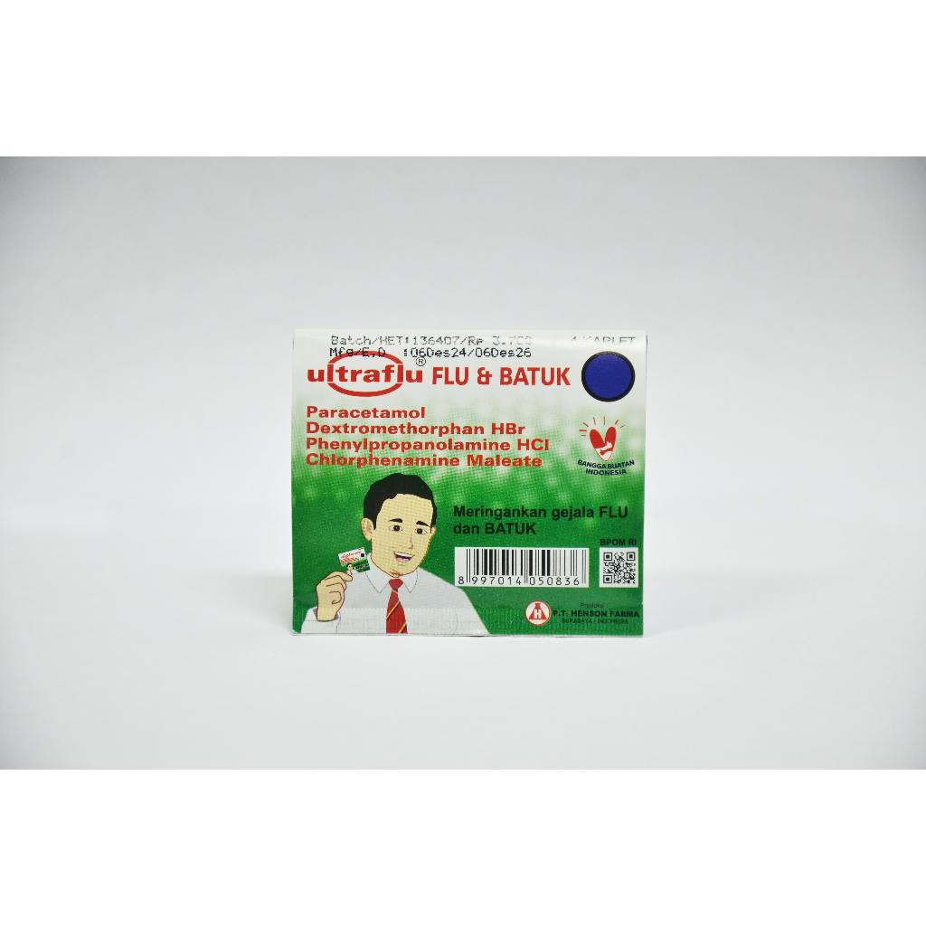 ULTRAFLU FLU & BATUK Obat Flu Demam Sakit Kepala & Batuk