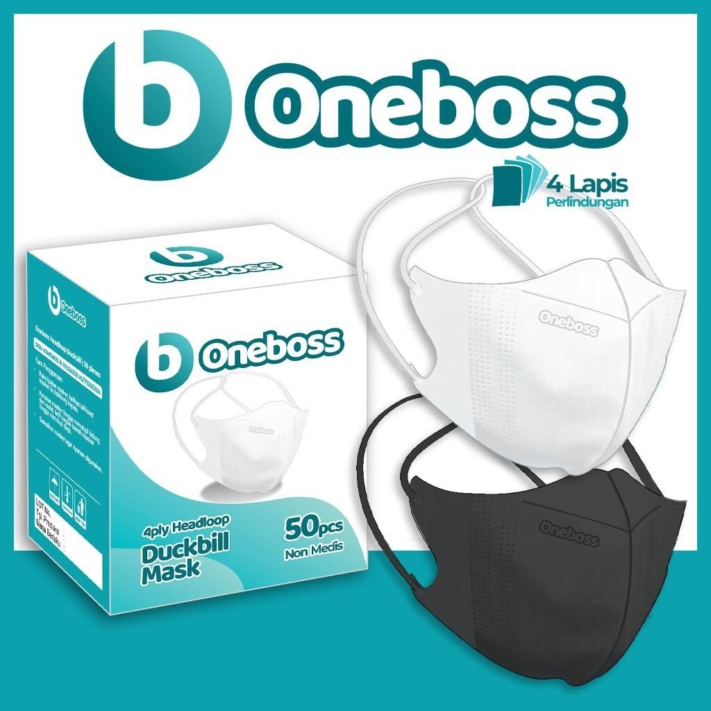 masker hijab 4ply / masker duckbill HIJAB / DUCKBILL isi 50pcs / kotak