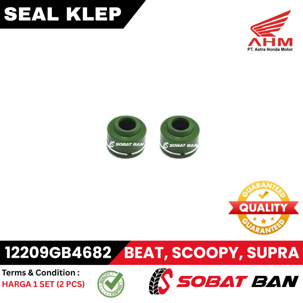 Seal Klep Ori Ahm Honda ( Seal Valve Stem ) – BeAT FI, BeAT POP,Scoopy FI,Suprax 125FI 12209GB4682 1