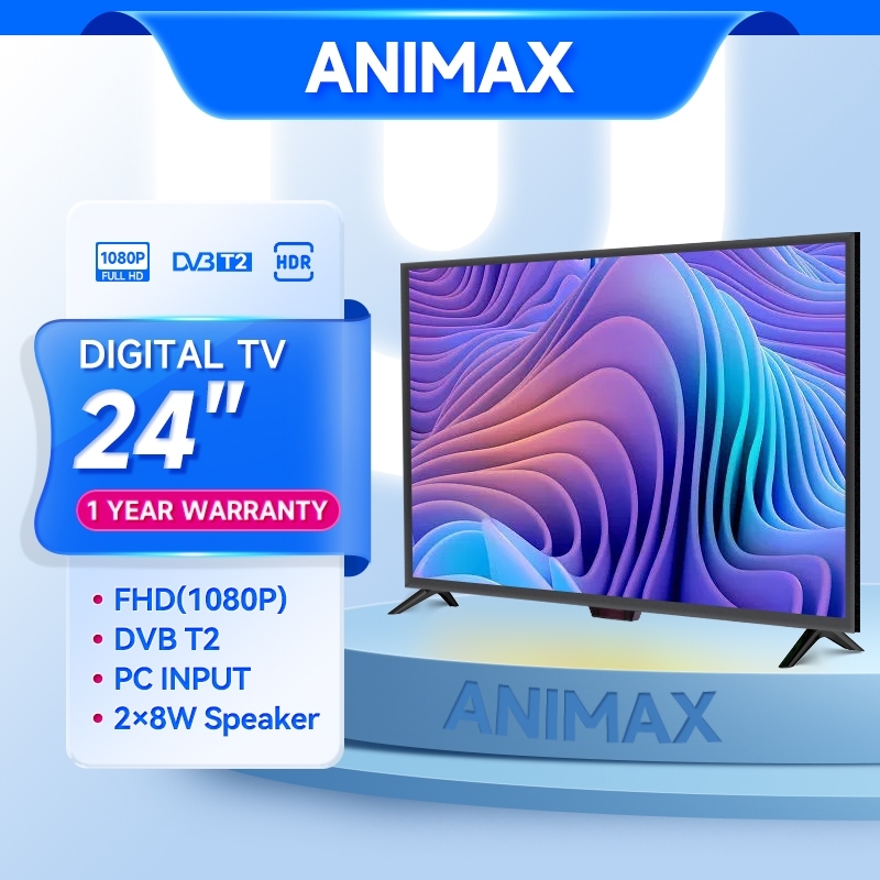 TV LED Animax TV Digital 17 Inch / 20 Inch / 24 Inch Televisi Led FHD Garansi 1 Tahun
