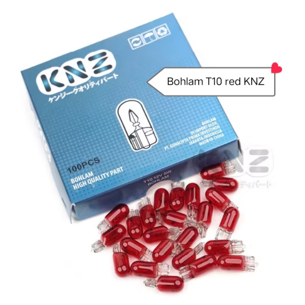 Bohlam T13 red KNZ