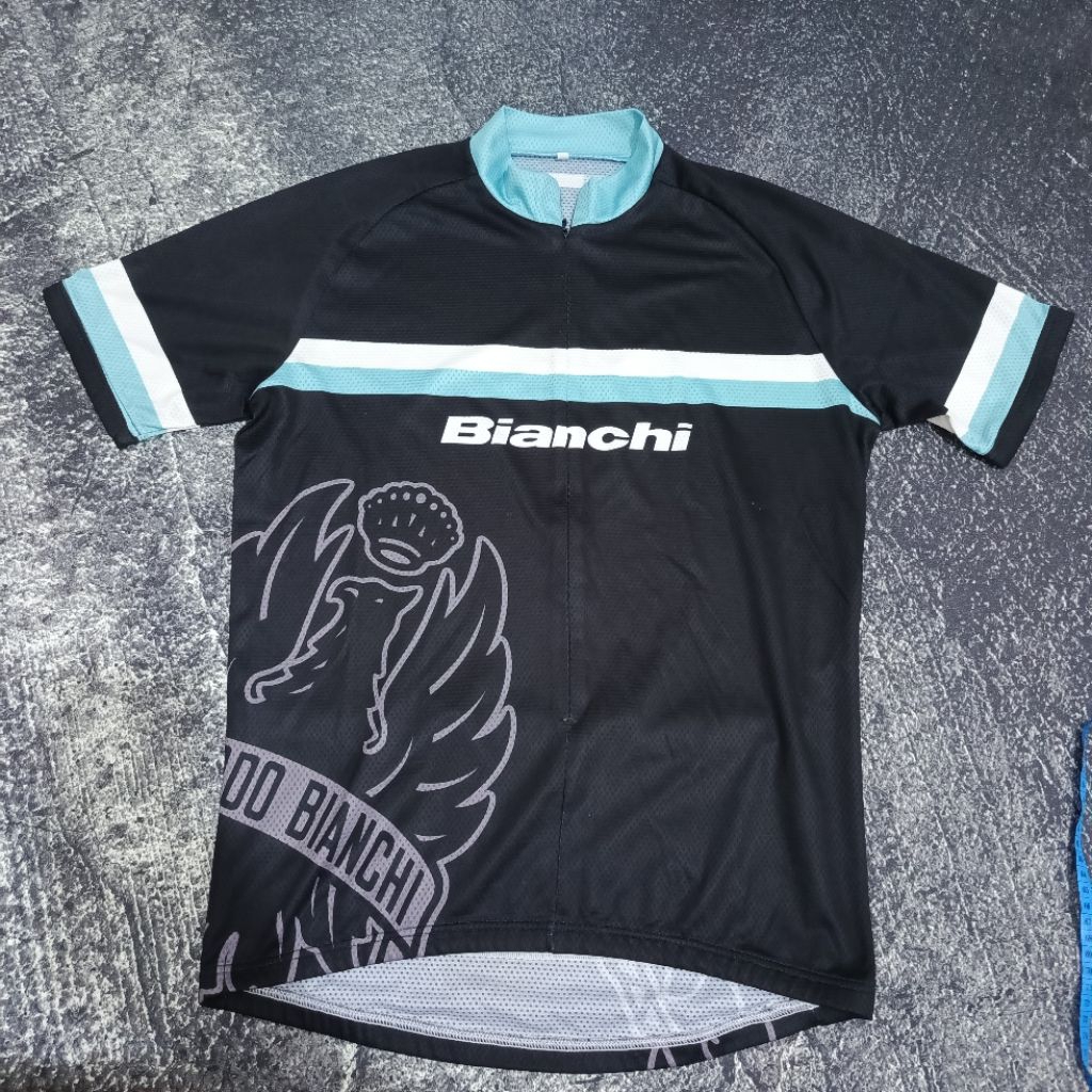 Jersey Sepeda Bianchi Original Size L Made in Eu
