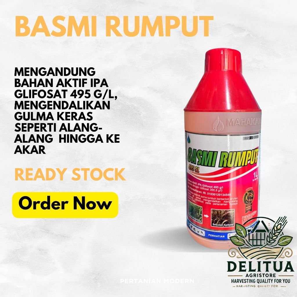 HERBISIDA BASMI RUMPUT 495 SL 1LTR