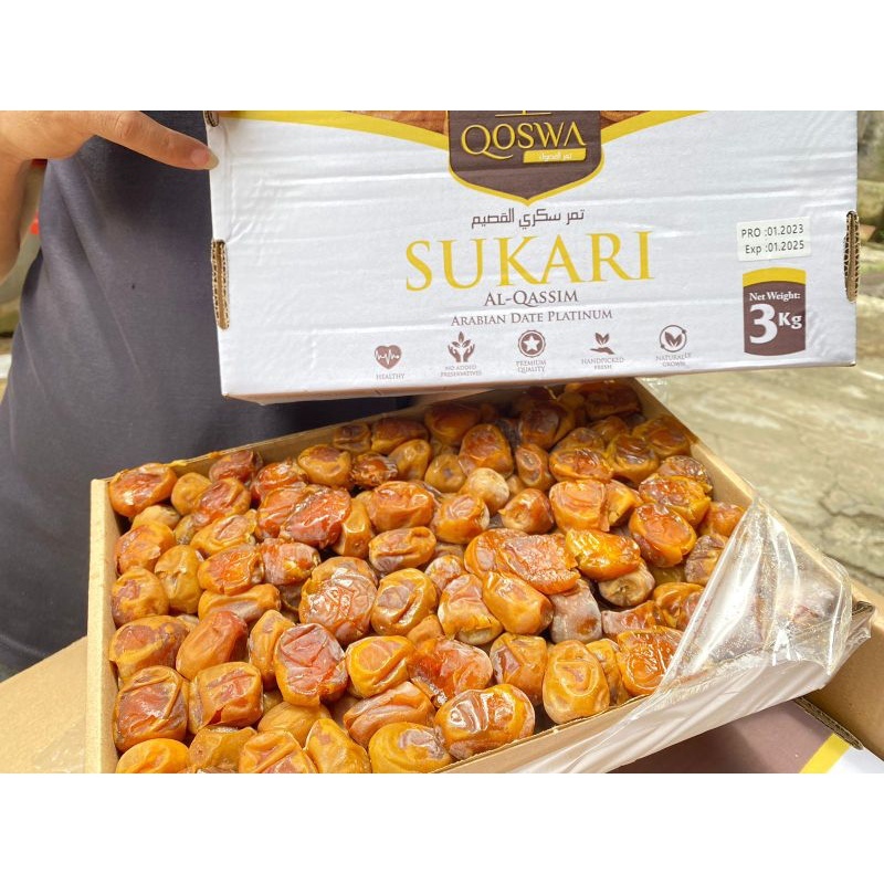 Qoswa Kurma Sukari Al Qassim Premium 3kg