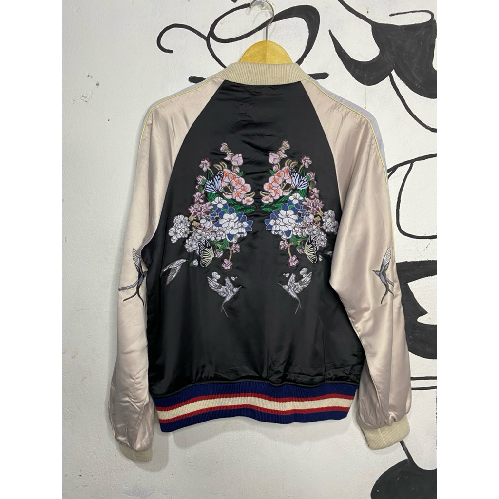 jaket sukajan sakura bahan tebal