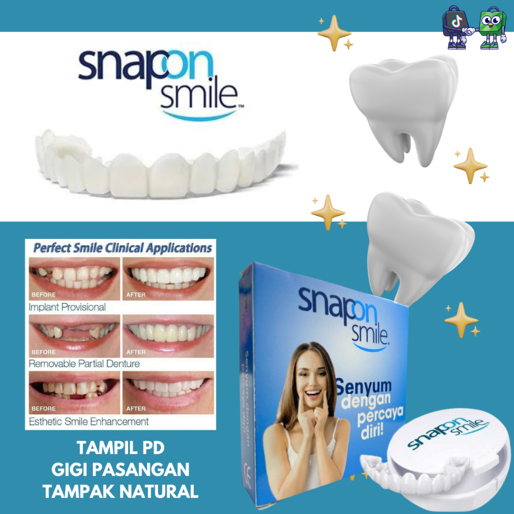 PROMO Snap On Smile 100% ORIGINAL Authentic / Snap on Smile Gigi Palsu