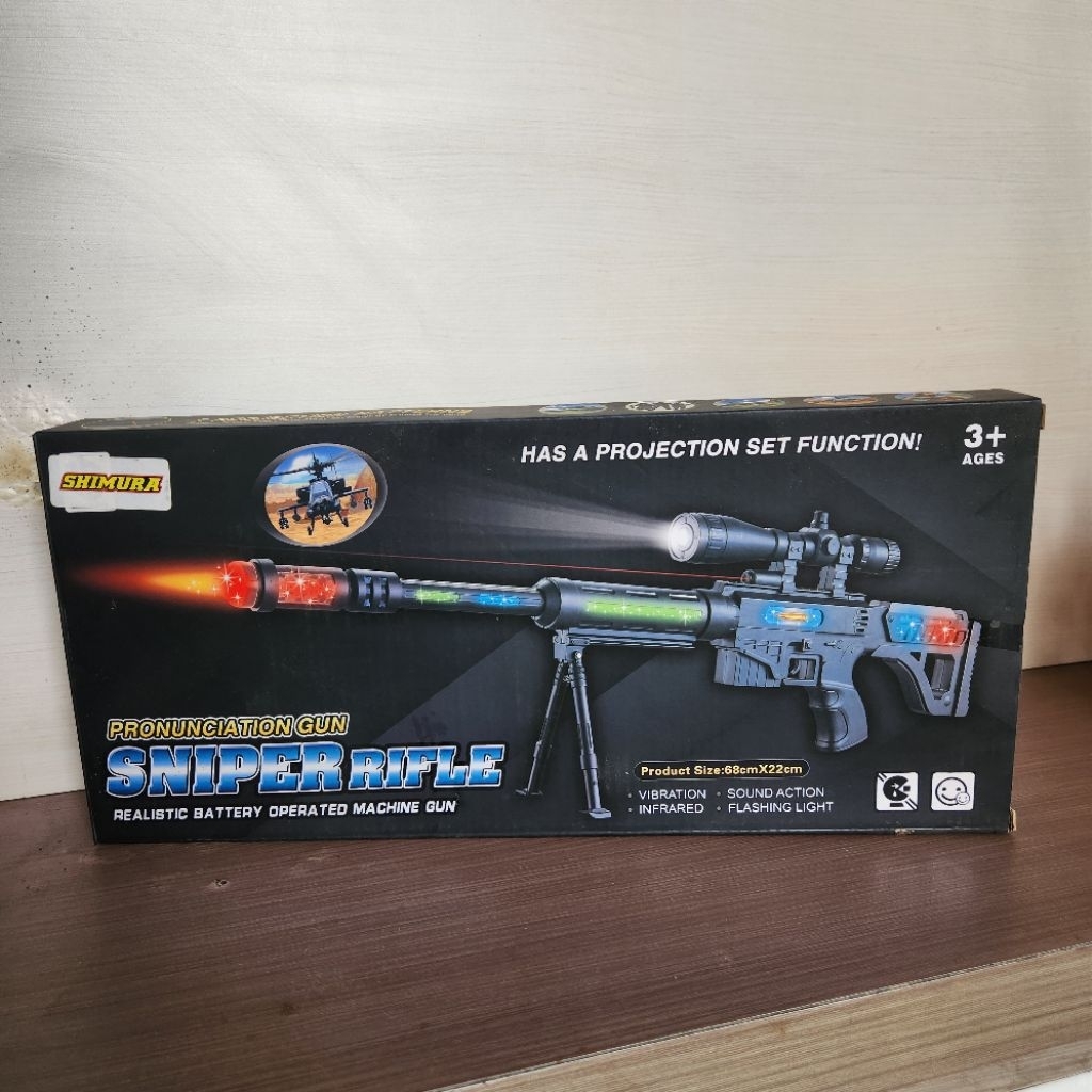 Mainan Anak Laki Laki Tembak-tembakan SniperRifle | Pistol Mainan