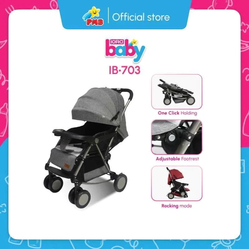BABY STROLLER IORA IB 703/KERETA SORONG BAYI IORA/STROLLER BISA DUDUK DAN REBAHAN