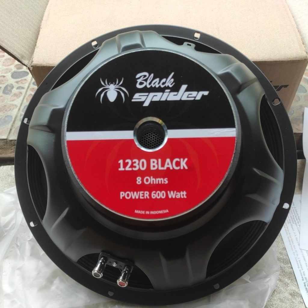 BLACKSPIDER BS 1230 BLACK SPIKER 12INCHI SPEAKER 12" BS 1230 BLACK