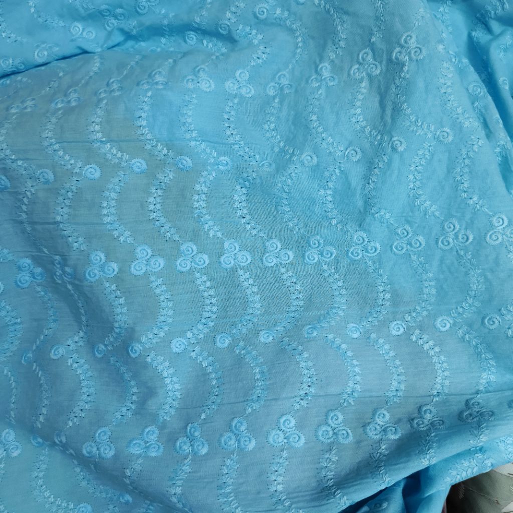 kain katun bordir, katun bordir meteran