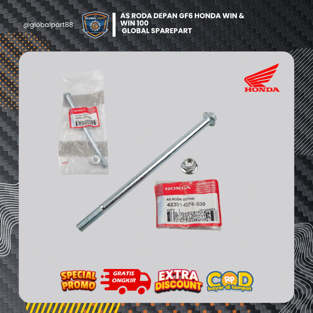AS Roda Depan GF6 Honda Win & Win 100 Global sparepart motor part