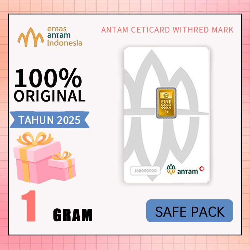 Antam 1 gr Certicard / Logam Mulia 1 Gram Antam