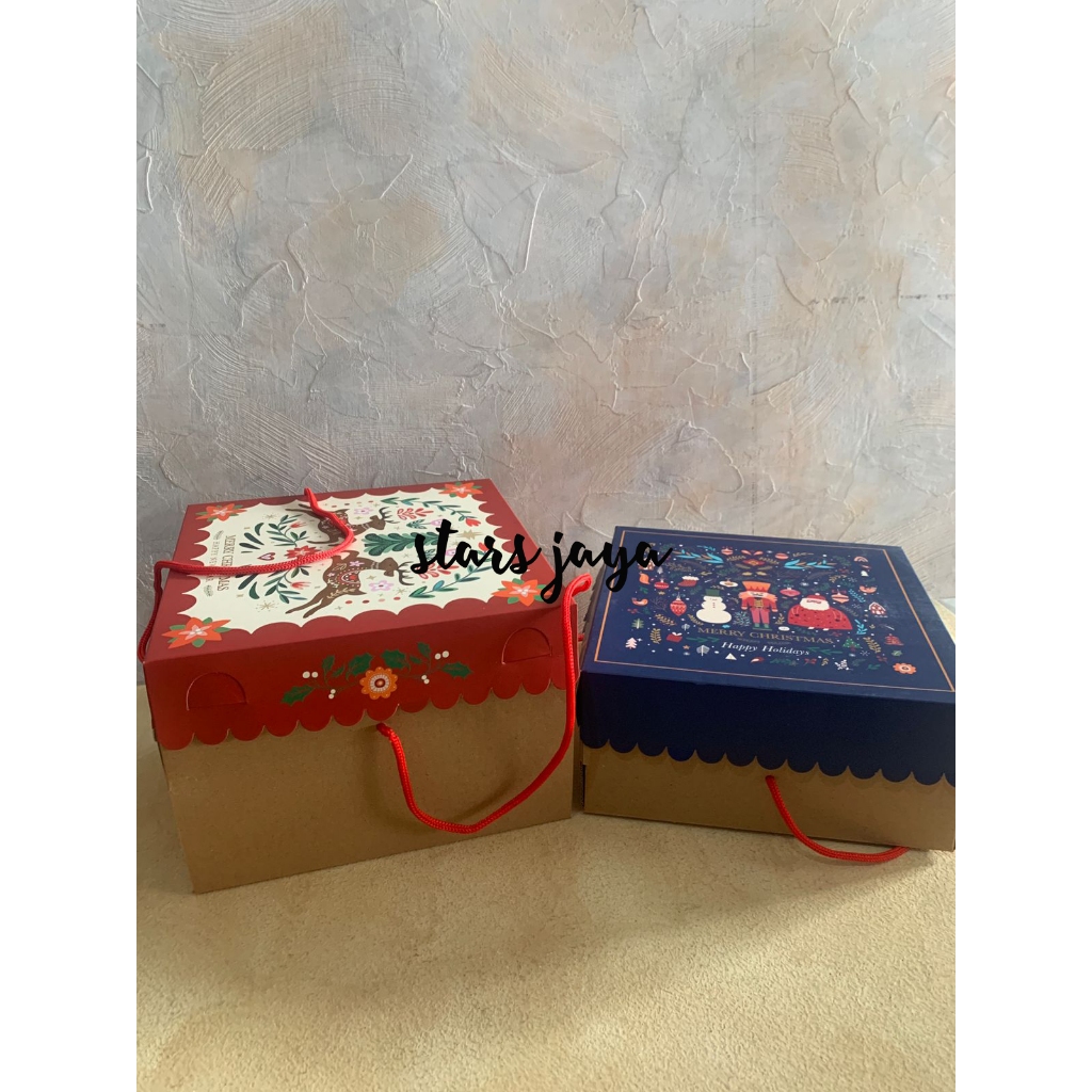 Box Kue Natal, Kotak Kue Natal, Box Tart, Packaging, Box Jinjing