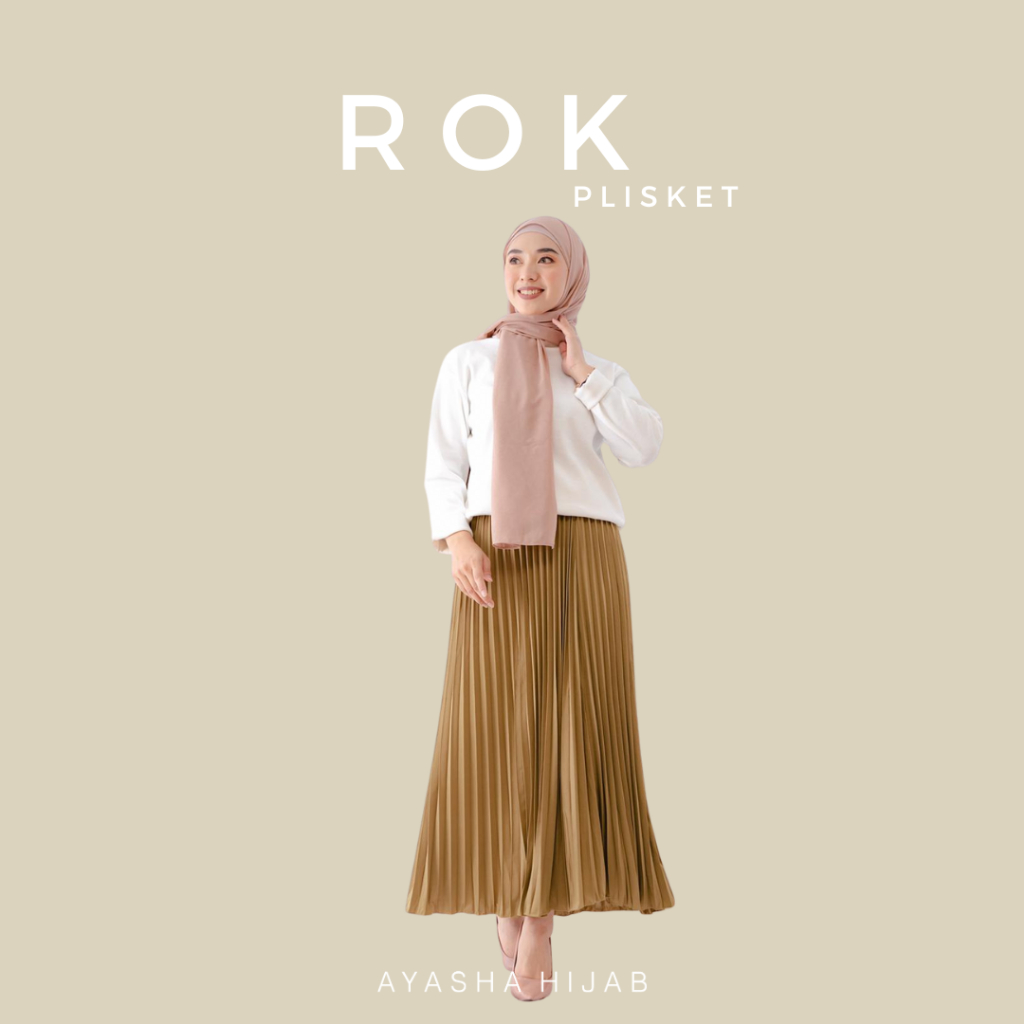 Ayasha -  Rok Plisket Premium | rok plisket premium | rok plisket premium tebal | rok plisket