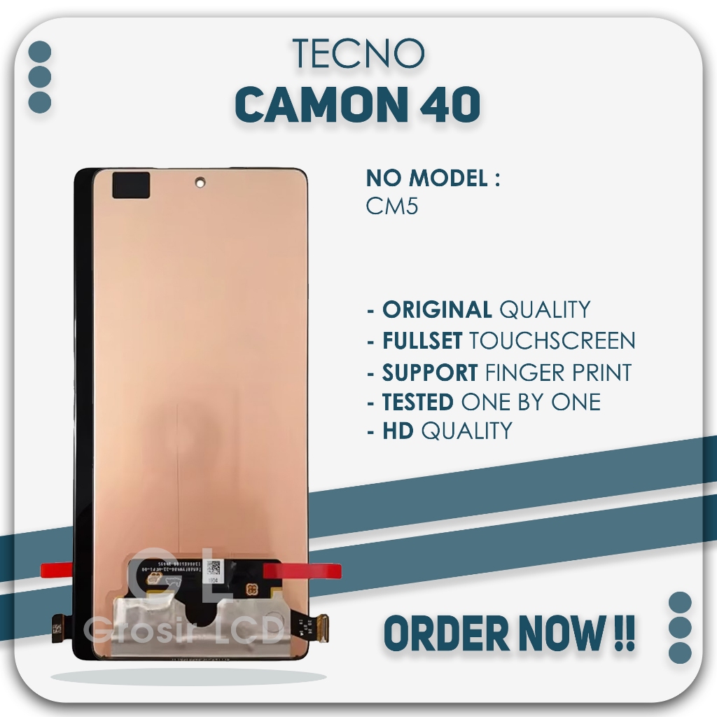 Grosir LCD Tecno Camon 40 / CM5 - Finger Print Fullset Touchscreen