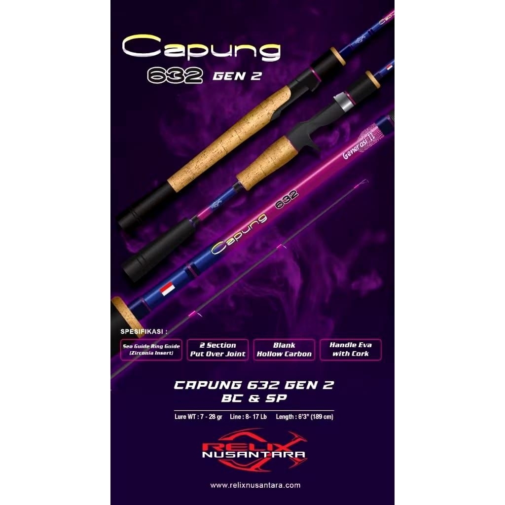 JORAN SPINNING & BC CAPUNG 8-17lb 632 || Gen 1 Gen 2  Relix Nusantara