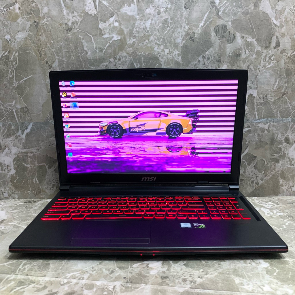 Laptop gaming MSI GL63 8RC intel i7-8750H RAM 8 GB/SSD 1000GB Nvidia GTX 1050 15”FHD Display normal