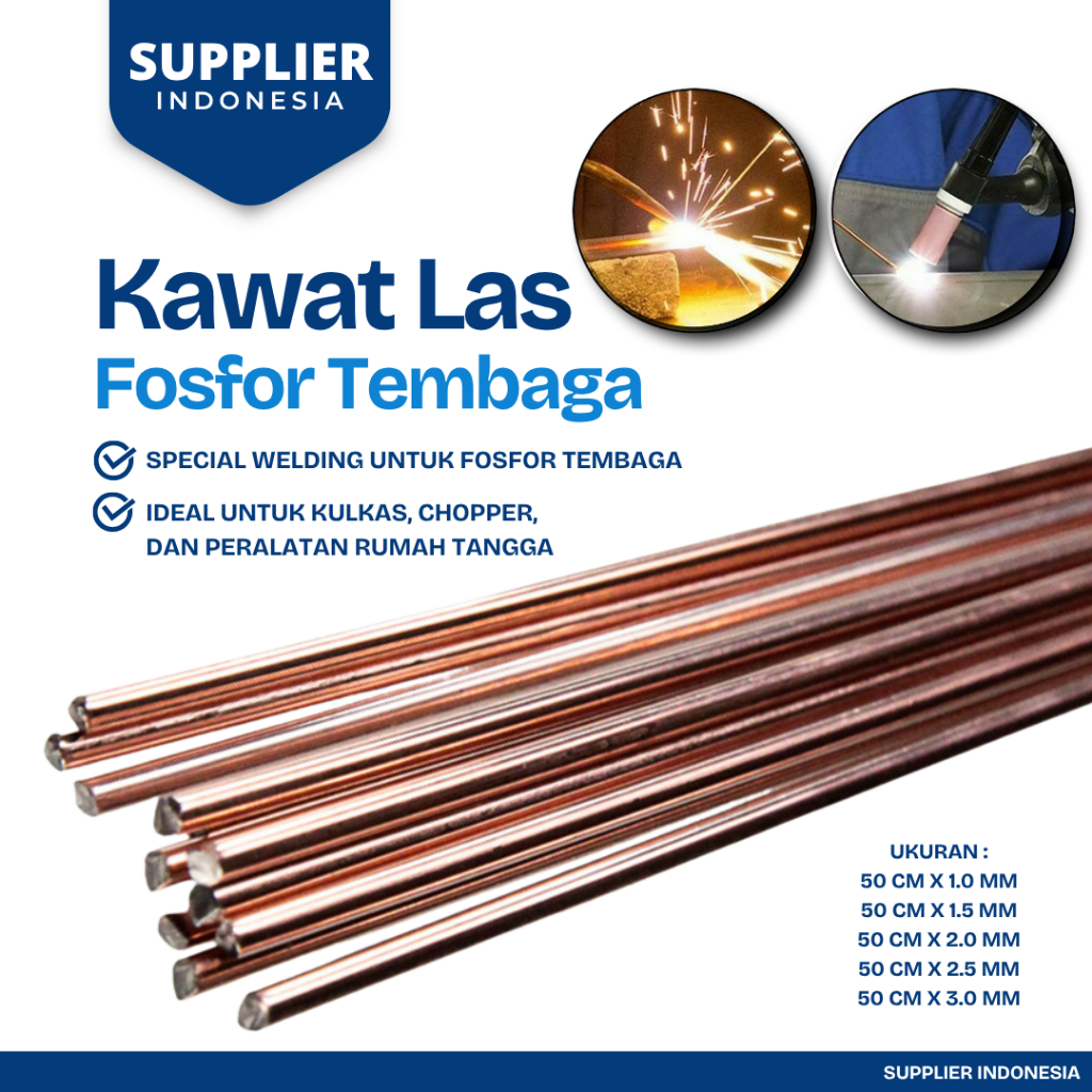 Kawat Las Low Temperature Welding Rod Fosfor Tembaga | Kawat Las Fosfor Tembaga | Kawat Las AC