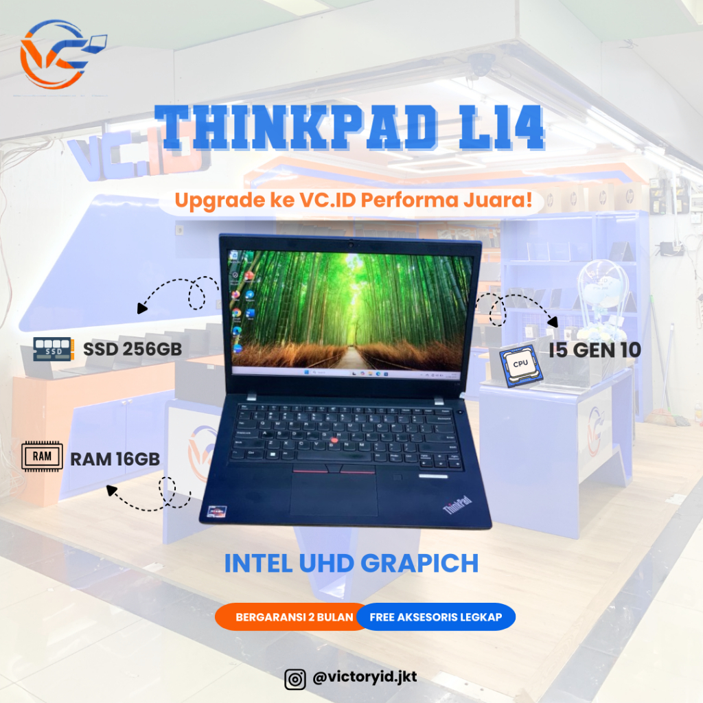 THINKPAD L14 AMD RYZEN 7 PRO 5850 TOUCHSCREEN RAM 16GB SSD 256GB