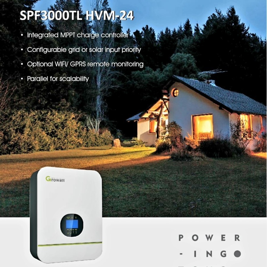 Growatt Off Grid Inverter SPF3000TL HVM 24 3000W 24VDC