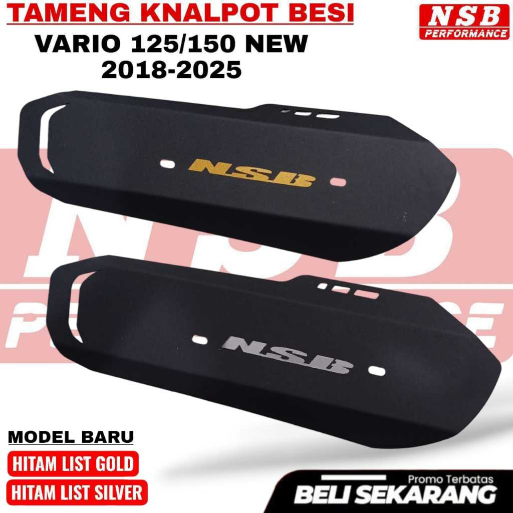 COVER TAMENG KNALPOT TUTUP KNALPOT PNP VARIO 125-VARIO 150 LED NEW 2018-2024 TUTUP KNALPOT VARIASI N