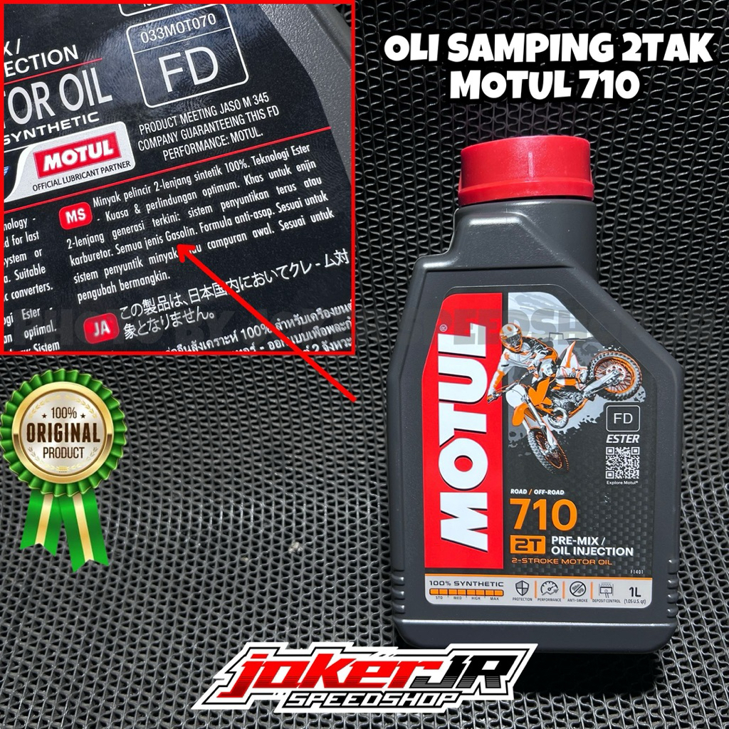 OLI SAMPING MOTUL 710 2TAK UKURAN 1 LITER ORIGINAL MOTUL