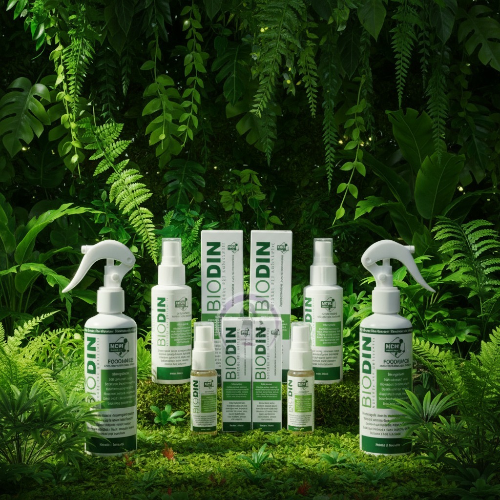 BIODIN SPRAY 100 ML - Spray PMK Jamur Scabies Biodin Semua Hewan