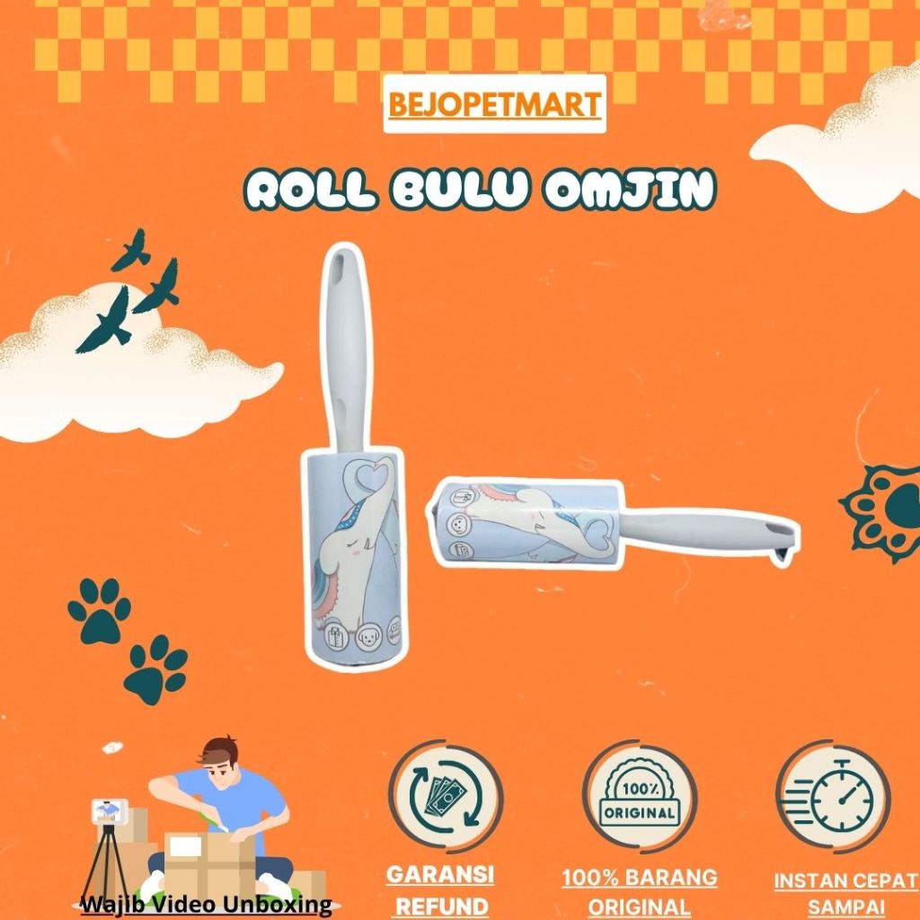 Roll Bulu Omjin | Pembersih Bulu untuk hewan