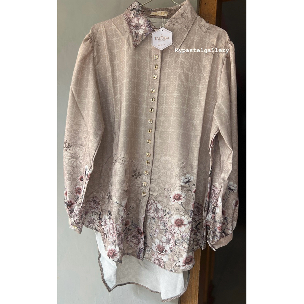 NEW KEMEJA WANITA PRINTING BUNGA COKSU BY TALUBA ATELIER / KEMEJA WANITA COKSU BY HR FASHION / ATASA