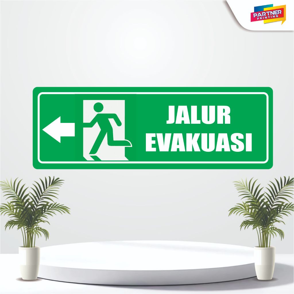 akrilik jalur evakuasi