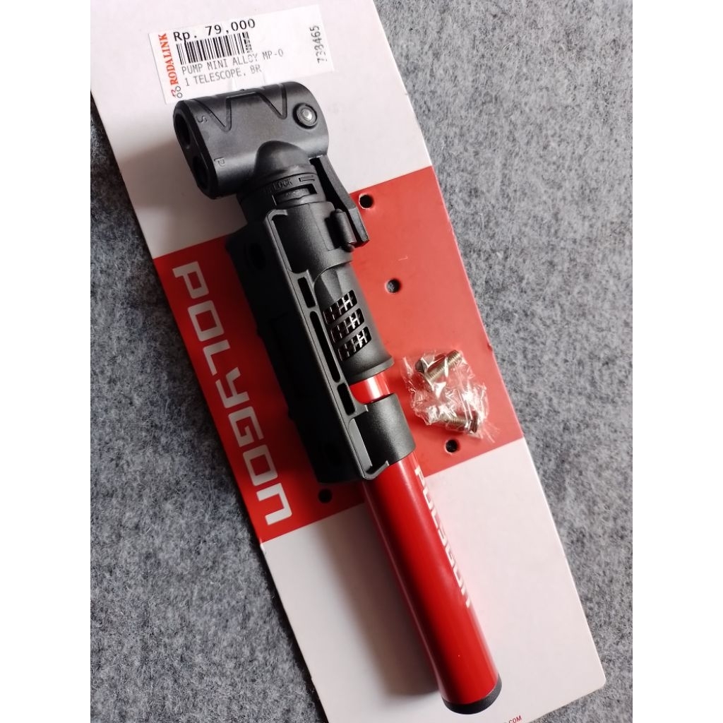 Pompa angin mini Polygon untuk sepeda