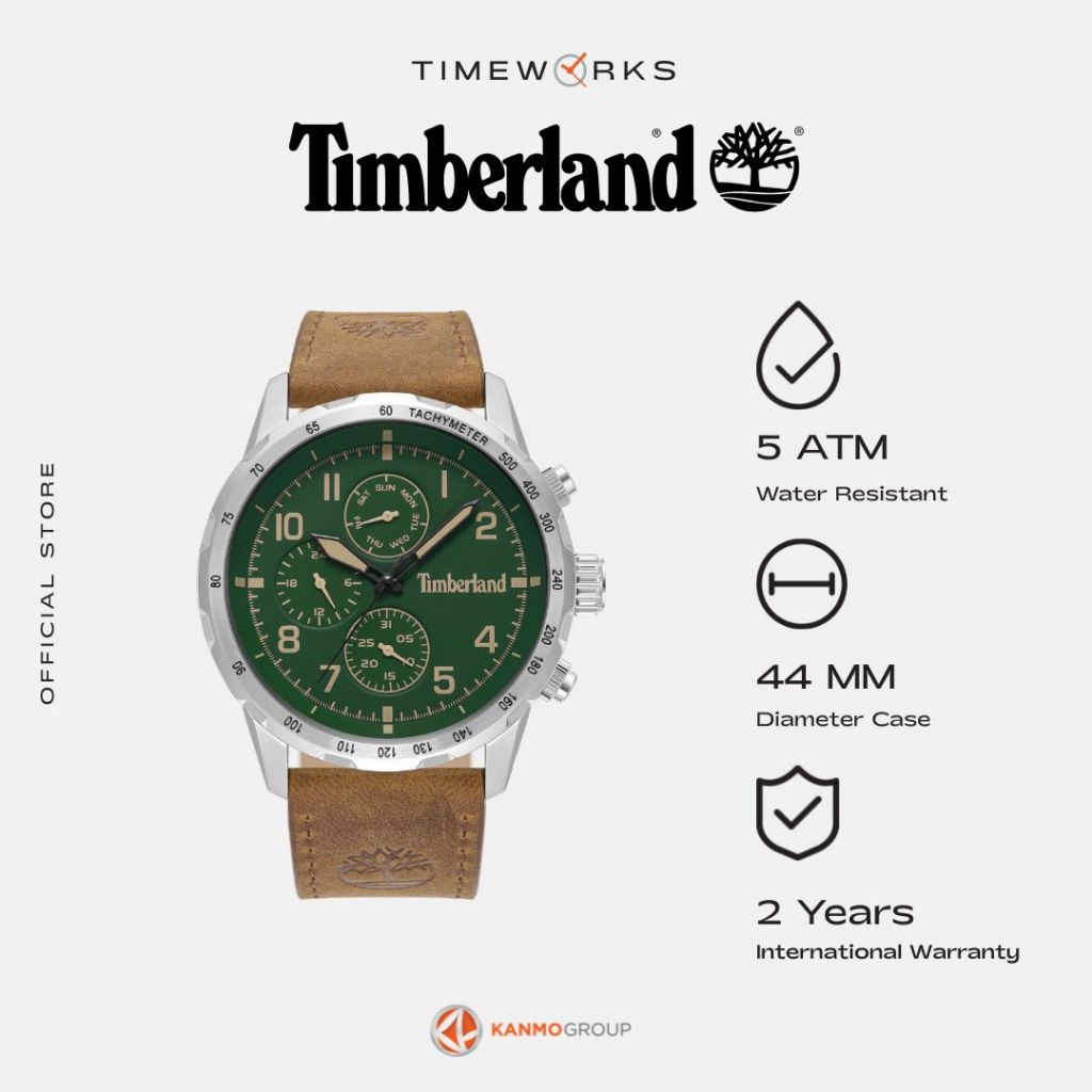 Timberland Campton Multifunction Saddleback WP Lite Saddle Leather Strap - Jam Tangan Pria - TDWGF00