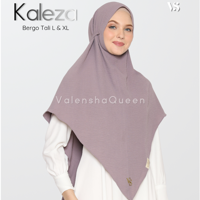 Valenshaqueen|Bergo Tali Maryam| Kaleza Khimar L & XL | Hijab Instan | Jilbab Syari | Kerudung Jumbo