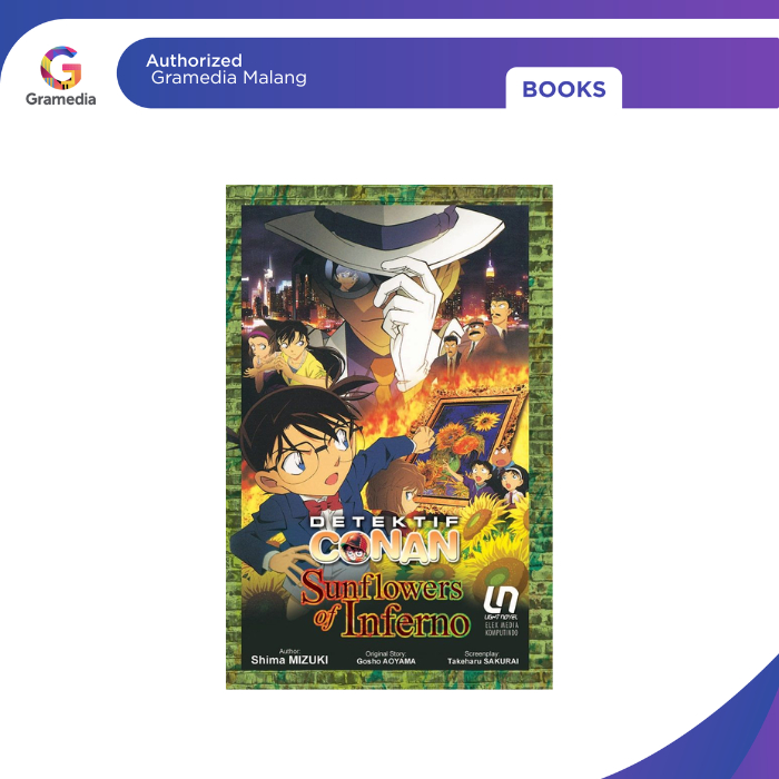 Gramedia Malang - Light Novel Detektif Conan: Sunflowers Of Inferno