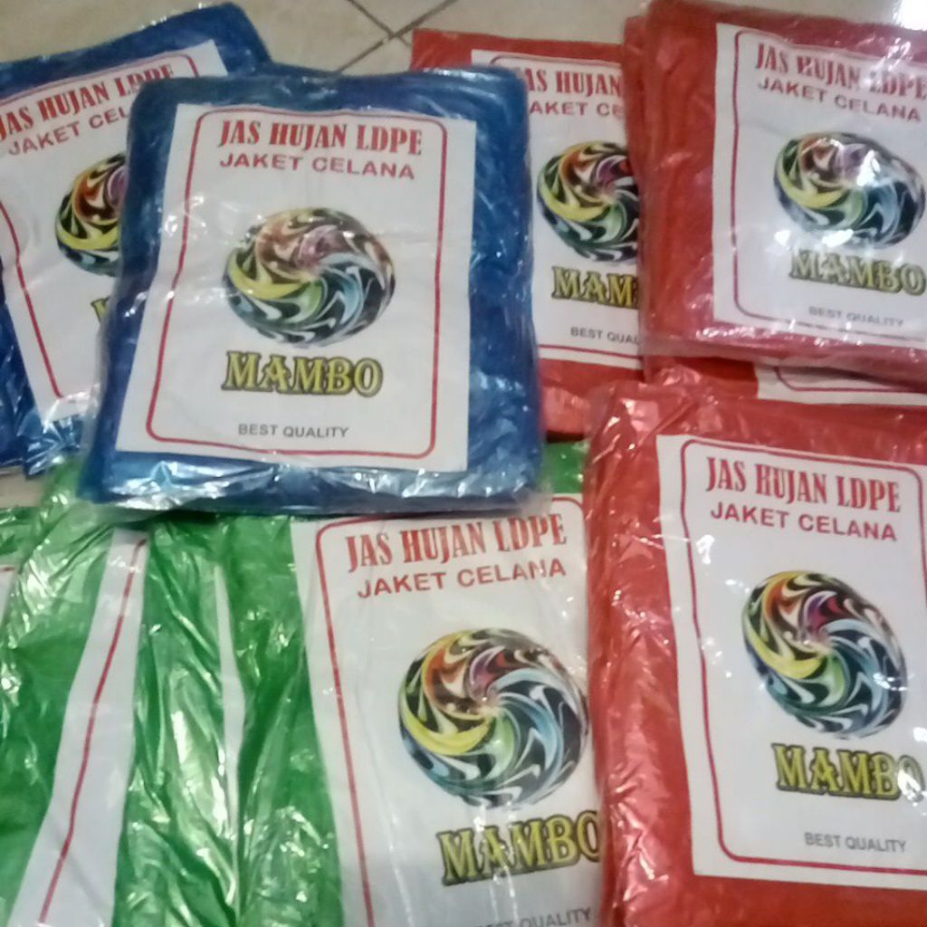 mantel plastik celana dan baju