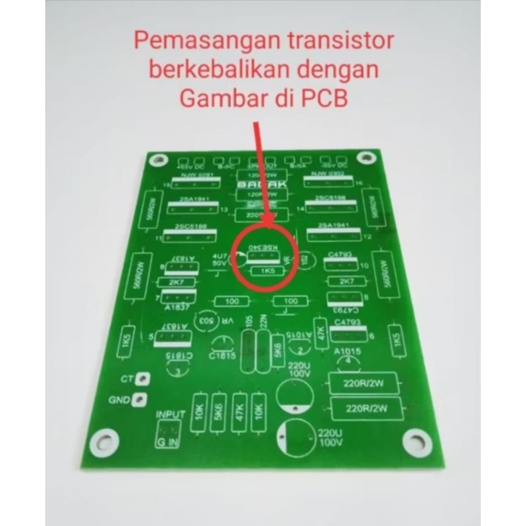 PCB Power 1500W NKRI BADAK Mono