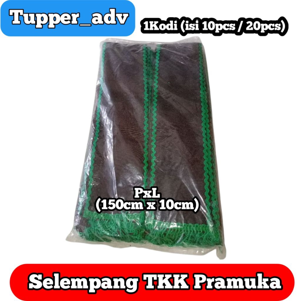 1Kodi Selempang Tkk HIJAU (SIAGA) Pramuka / Tetampan Tkk Pramuka / Selendang Tkk / Slempang Tkk Pram
