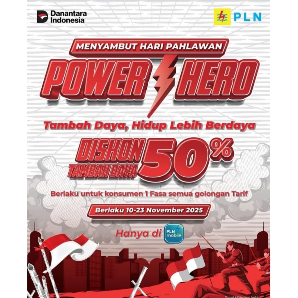 VOUCHER DISKON TAMBAH DAYA PLN