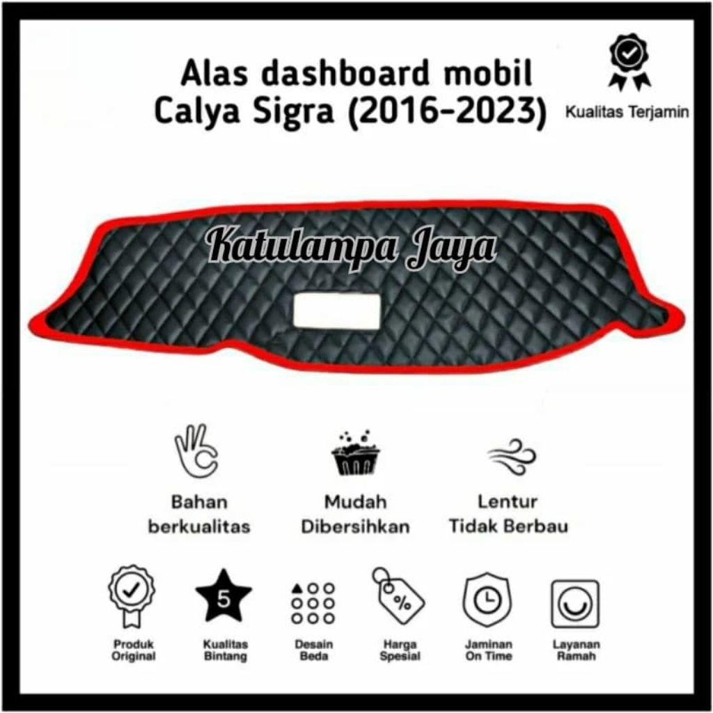 Alas dashboard mobil Calya/Sigra (2016-2023) lapis pelindung dashboard mobil calya Sigra kulit sinte