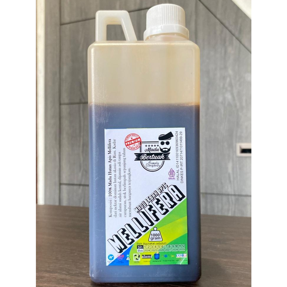 Madu Bertuah untuk Lambung berat 1Kg dari madu hutan akasia Riau lebah melifera