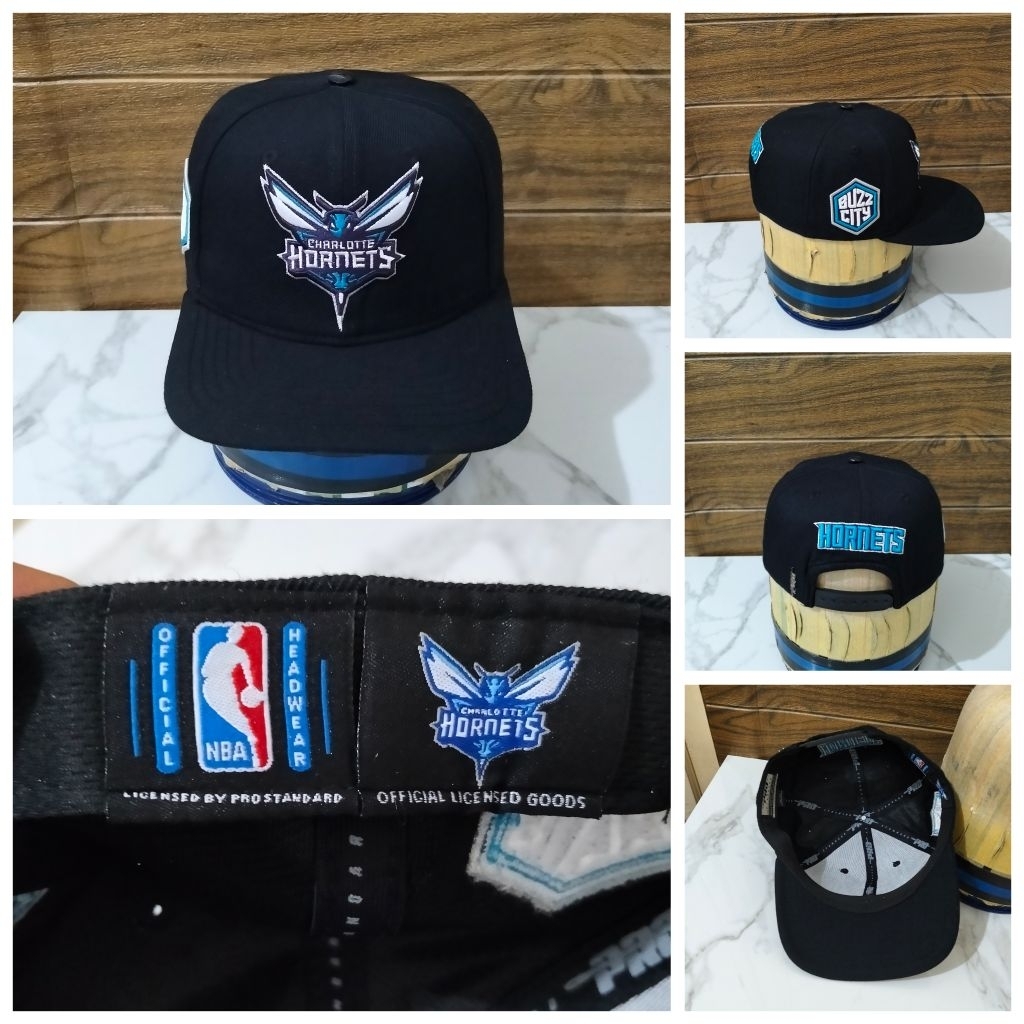 TOPI SECOND SNAPBACK NBA CHARLOTTE HORNETS BY PRO STANDART