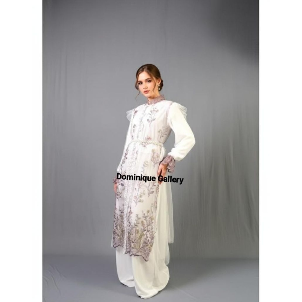Gamis dress Lilac flower