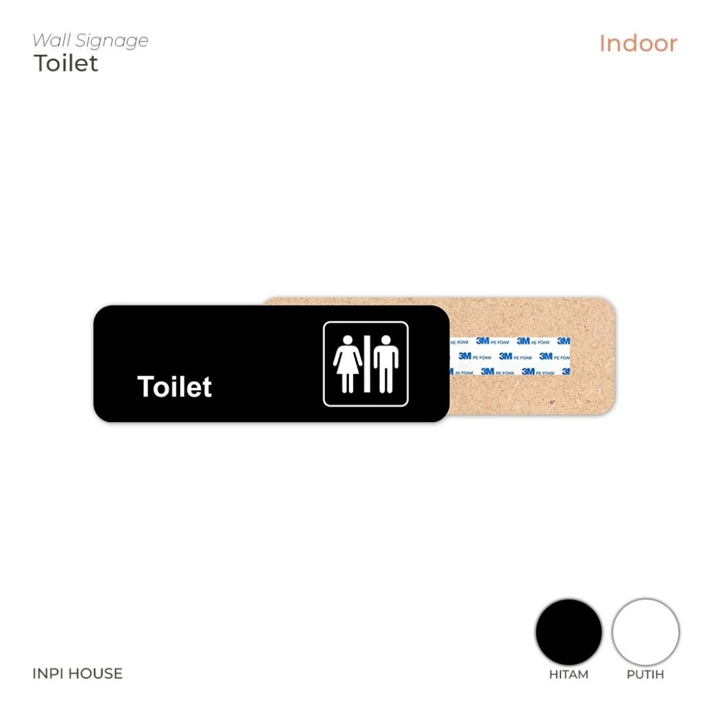 papan toilet tulisan toilet hiasan dinding