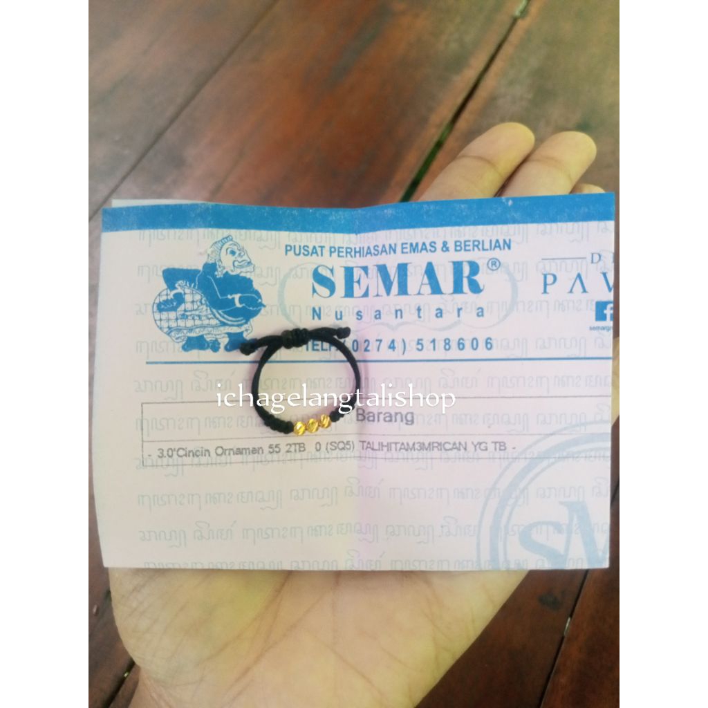 cincin tali Mrican 0, 2 gram Semar nusantara